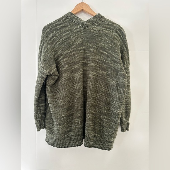 Anthropologie Open Front Green Marled Cardigan, size small. - Picture 4 of 6